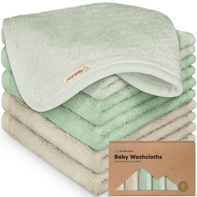 6-Pack Baby Washcloths by KeaBabies