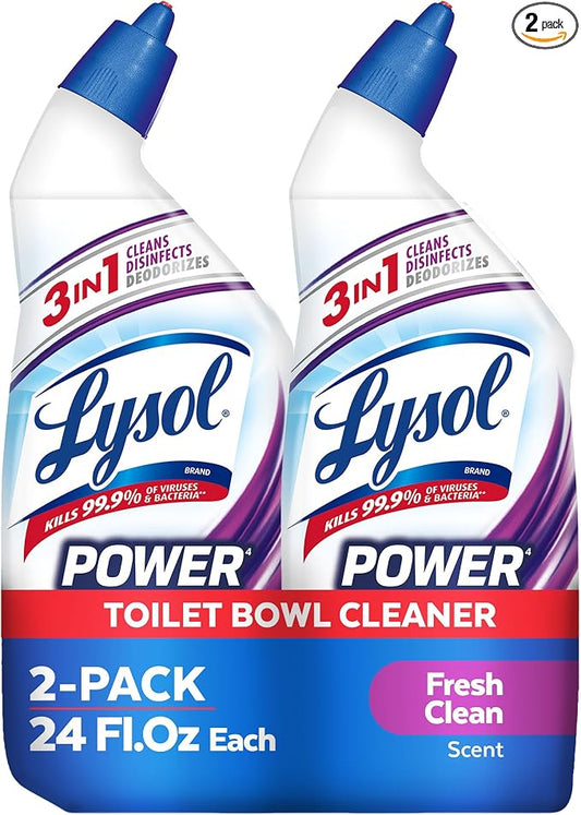 Lysol Power + Odor Fighting Toilet Bowl Cleaner Gel, by Lysol