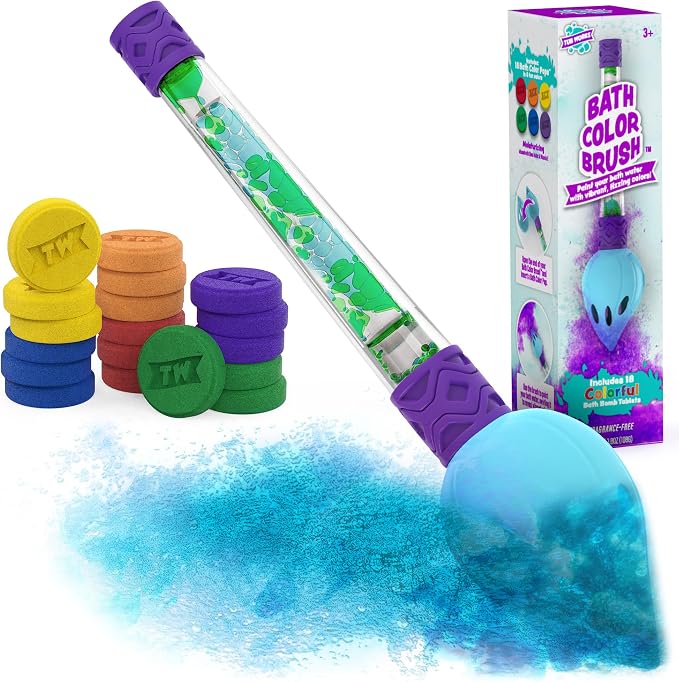 Tub Works® Bath Color Brush™ Kids Bath Bomb Set | Nontoxic & Fragrance-Free | by TubWorks