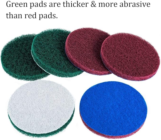 DUOSHIDA 4 Inch Drill Powered Brush Tile Scrubber Scouring Pads Cleaning Kit - Image 3