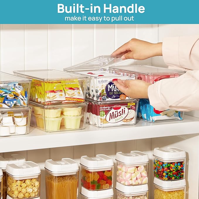 Vtopmart 4pcs Clear Organizers and Storage Bins - Image 6