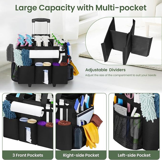 Large Rolling Cleaning Caddy - Image 2