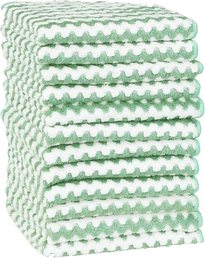uxcell Microfiber Cleaning Cloth, 12 Pack Kitchen Towels by uxcell
