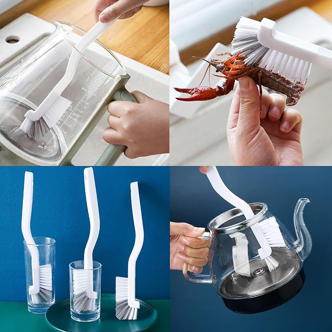 9-Piece Window Track Hard Bristle Gap Cleaning Brush Set, Window Tracks - Image 4