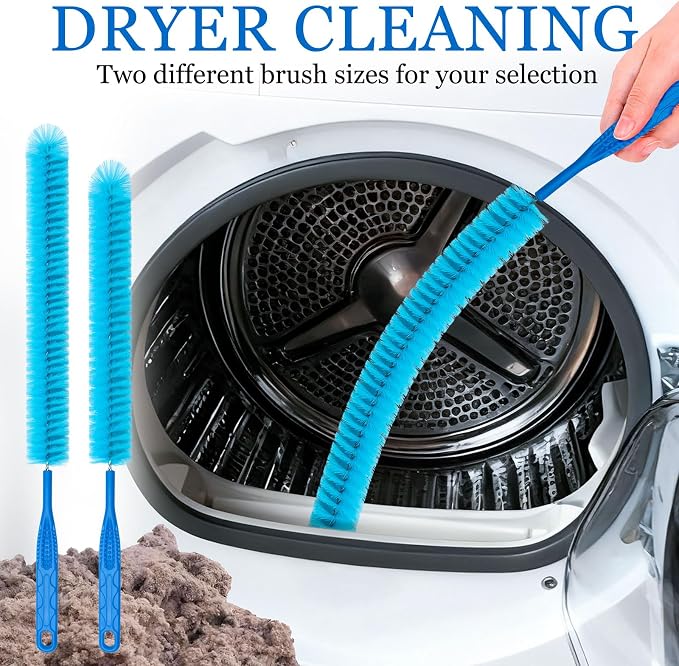Dryer Vent Cleaner Kit，Refrigerator Coil Cleaning Brush，Includes Dryer Vent - Image 3