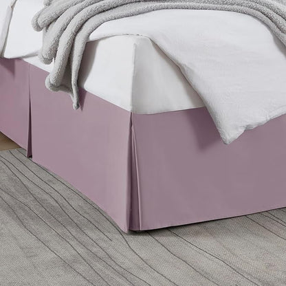 Nestl Light Baby Blue Bed Skirt Queen Size - Queen Bed Skirt 14 Inch Drop - Brushed Microfiber Bed Skirts - Hotel Quality Pleated Bed Skirt - Shrinkage & Fade Resistant