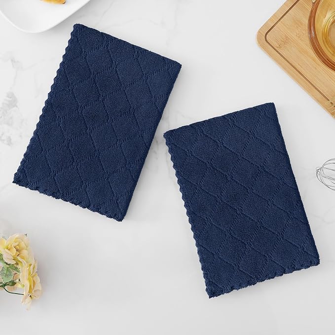 Homaxy 12 Pack Dish Towels for Kitchen, Super Soft and Absorbent Coral Velvet - Image 7