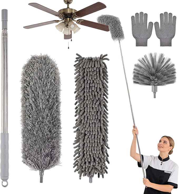 Microfiber Feather Duster 5-in-1 Kit by Unknown