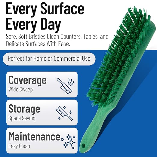 SPARTA Handheld Soft Counter Brush 8 Inch Bristle Span, Countertops, and - Image 3
