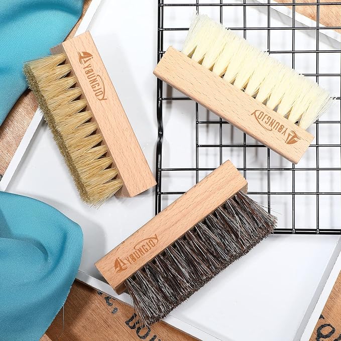 YoungJoy 3 Pieces Dual Sided Sneaker Shoe Cleaner Brush Set Shoes Clean Brush - Image 5