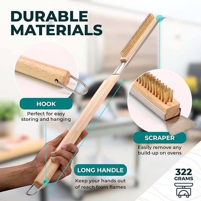 Urban Whisk 26" Pizza Oven Brush - Image 3