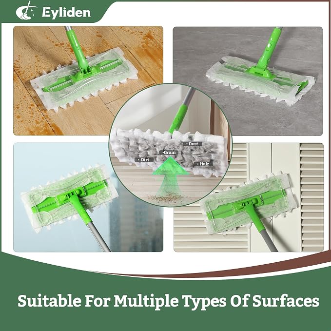 Eyliden Sweeper Mop with 36 Refills - Image 2