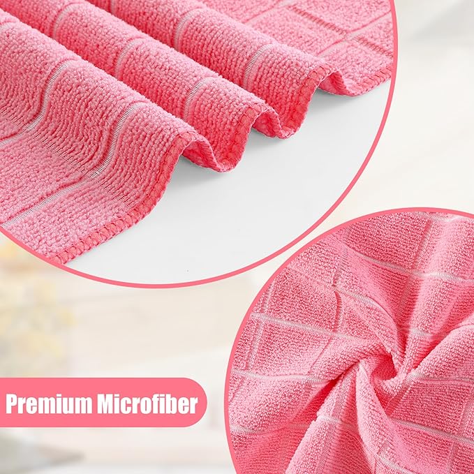 Homaxy Microfiber Kitchen Towels and Dishcloths Set, 20 Pack Soft and Absorbent - Image 2
