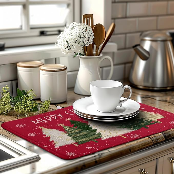 Merry Christmas Dish Drying Mat - Image 2