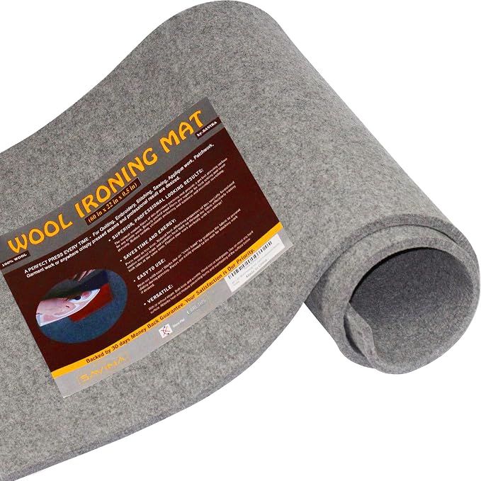 Wool Pressing Mat 60" x 22" Quilting Ironing Pad by SAVINA