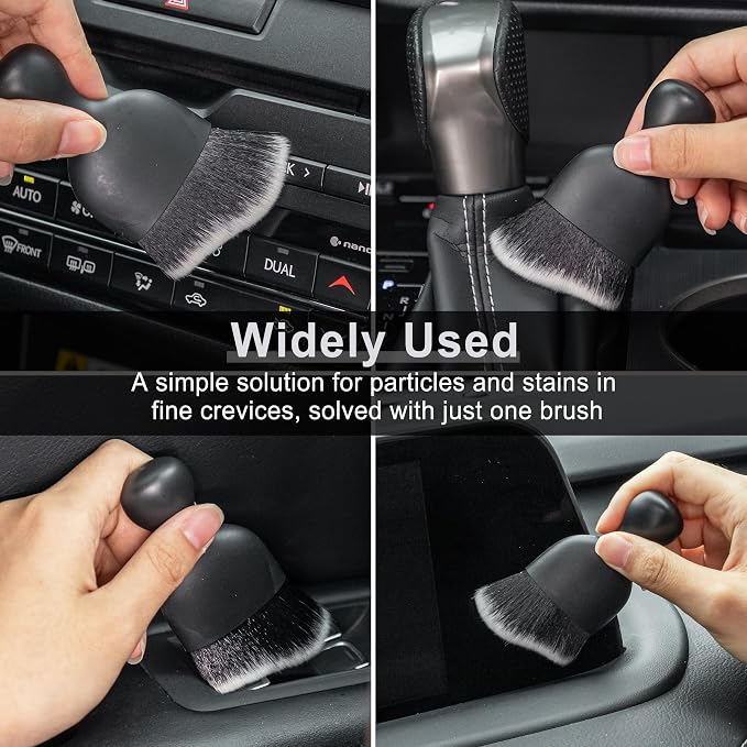 GaRhomxy Car Detailing Brushes, Car Interior Dust Sweeping Soft Brush, Soft - Image 5