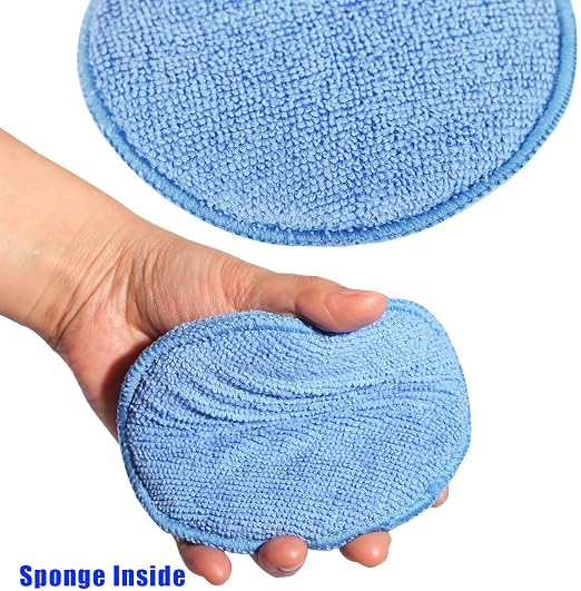 Microfiber Wax Applicator Pads, Car Wax Applicator, Buffing & Detail Polishing - Image 6