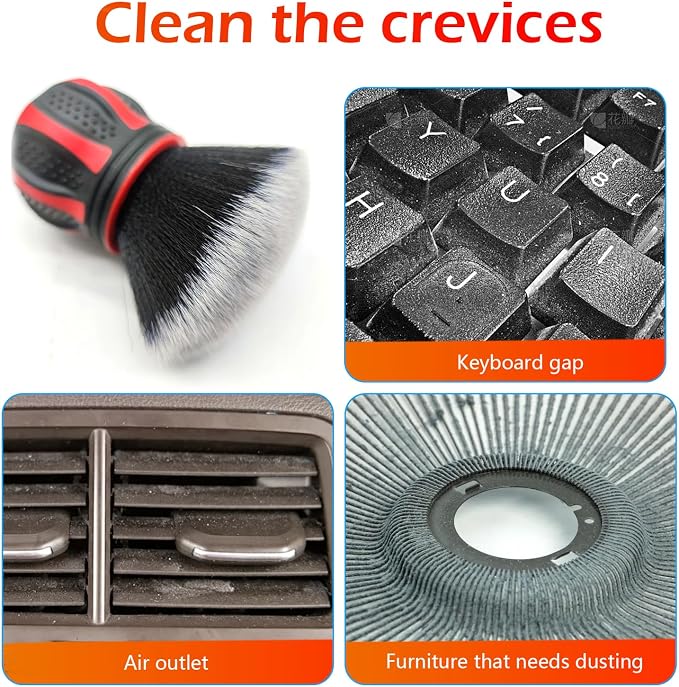 Car Detailing Brush, Ultra Soft Tire Shine Brush - Image 3