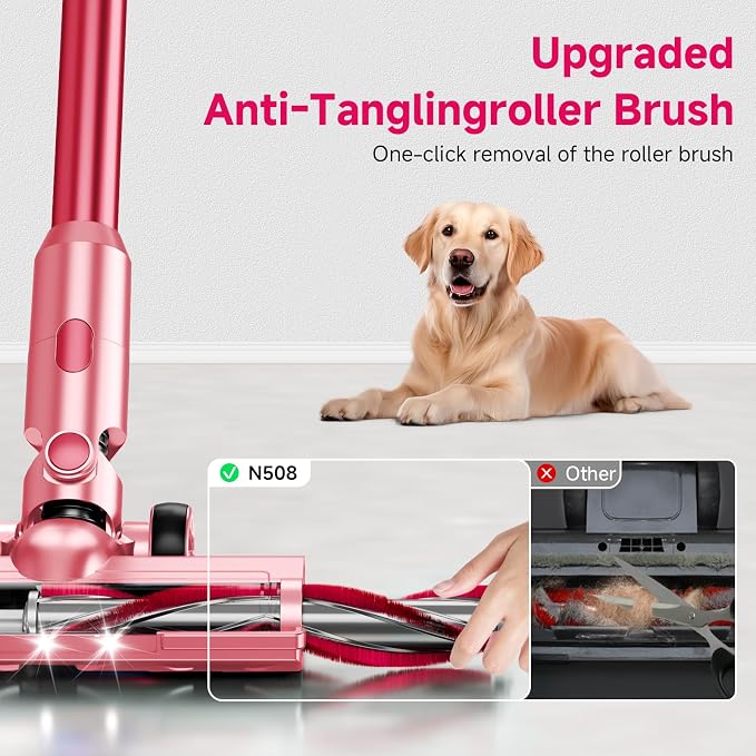 Cordless Vacuum Cleaner, 8 in 1 40Kpa 55Mins, Lightweight Vacuum Cleaners - Image 8