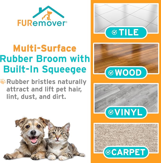 FURemover Original Plus Pet Hair Rubber Broom - Image 2