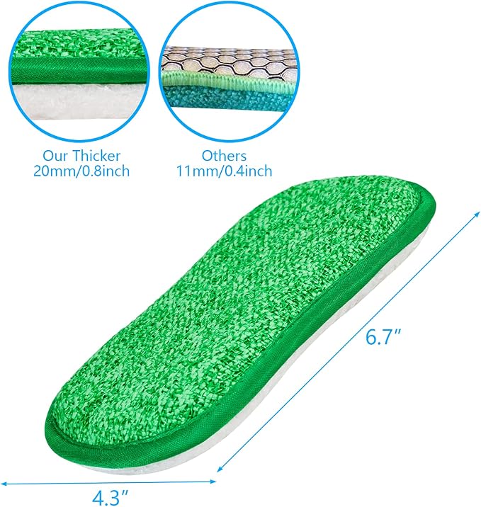 10 Pack Kitchen Dish Sponges Scrubber Non-Scratch Multi-Purpose Dishcloths - Image 3