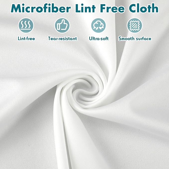 100 Pcs Cleanroom Cloth Wipes Microfiber Lint Free Cloth Disposable Clean - Image 2