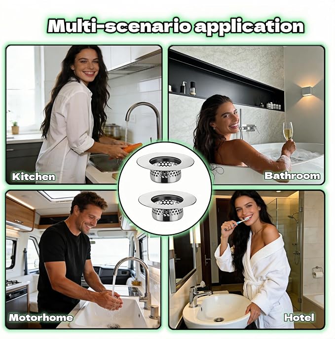 2-Pack Stainless Steel Drain Filter - Image 7