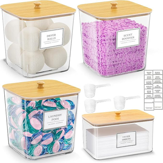 Laundry Pods Storage Container, Detergent Powder Container, by Unknown