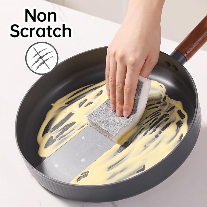 JOYMOOP Textured Clean Sponges, Dual-Sided Non-Scratch Soft Scrub Dish Sponge - Image 3