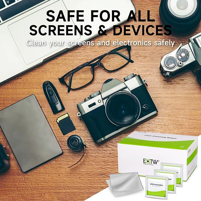 EOTW Lens Wipes for Eyeglasses, Computer Glasses Cleaner Wipes - Image 3