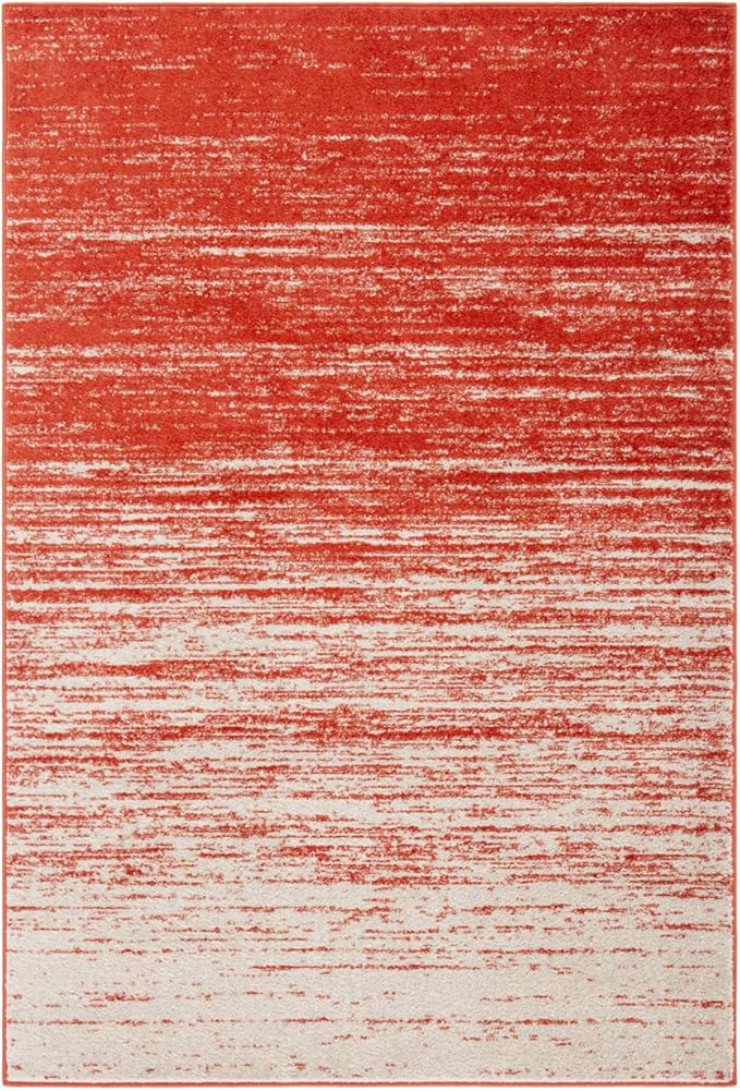 SAFAVIEH Adirondack Collection Accent Rug - 2'6" x 4', Orange & Grey, Modern Ombre Design, Non Shedding & Easy to Clean, Ideal for Front Door, Kitchen, Entryway, Accent Space (ADR113P)