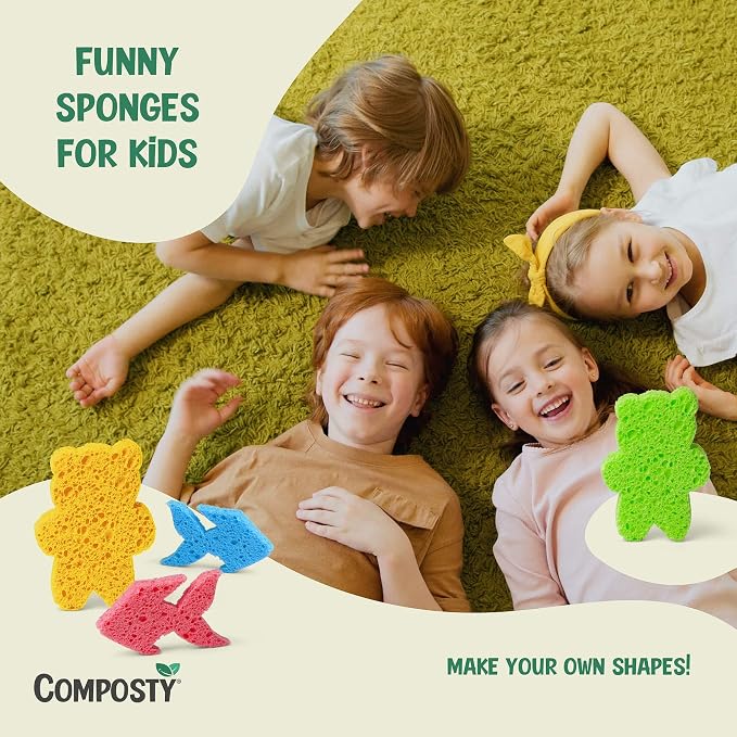 Pop-Up Compostable Sponges 12-Pack – Eco-Friendly Biodegradable Cellulose - Image 7