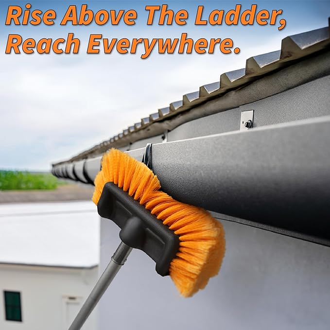 14 Foot Exterior House Cleaning Brush Set - Image 6