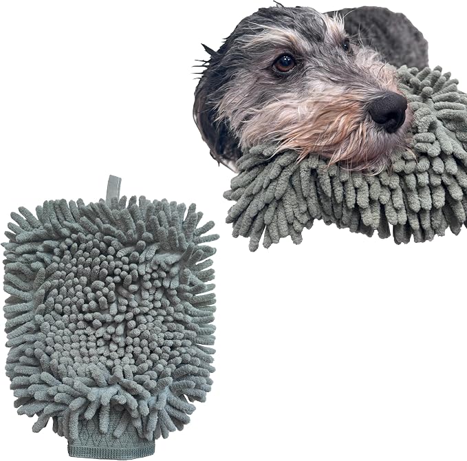 SPOT Clean Paws Chenille Microfiber Dog Towel Mitt by SPOT