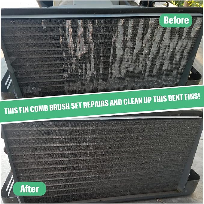 CHENGU 4 Pieces Air Conditioner Fin Cleaner Set 2 Different Fin Comb Condenser - Image 5