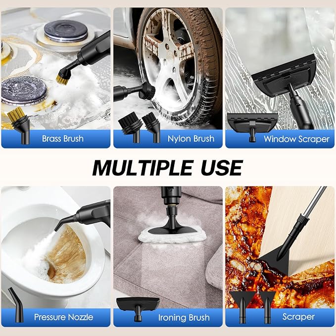 ODSD Steam Cleaner for Home & Car, 3-Level Adjustable Steamer for Cleaning - Image 7