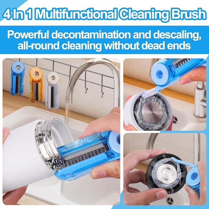 XANGNIER 4 in 1 Multifunctional Cleaning Brush, 3 Pack Water Bottle Cleaner - Image 2