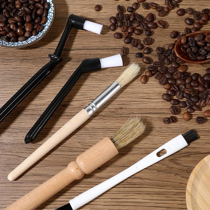 5 Pcs Coffee Grinder Brush Group Head Brush Brushes Kit Nylon Machine Cleaning - Image 5