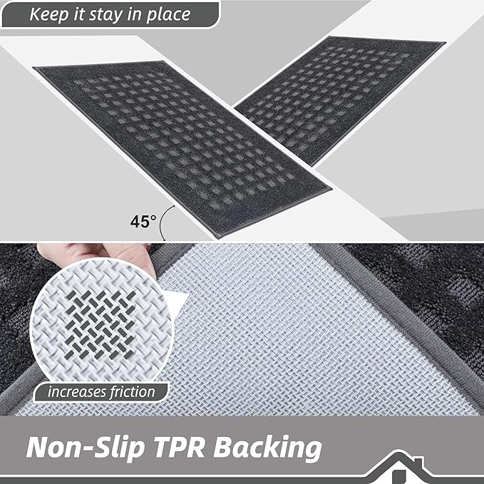 BEQHAUSE Waffle Door Mats Indoor 24"x36", Dog Mat - Image 5