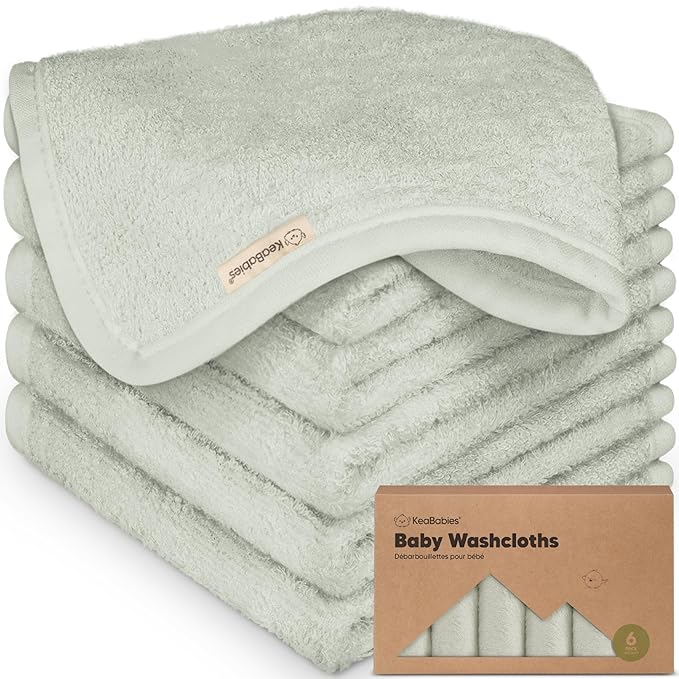 6-Pack Baby Washcloths by KeaBabies