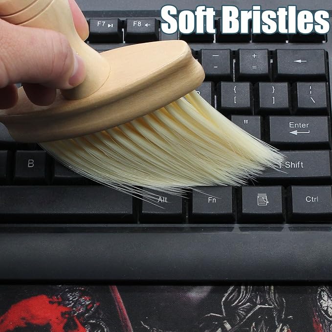 Keyboard Cleaning Brush Anti-Static Wooden Laptop PC Keyboard Cleaner Narrow - Image 6