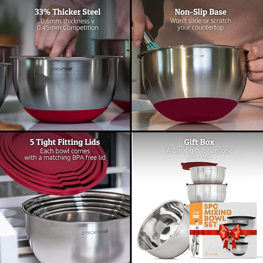 Priority Chef Premium Mixing Bowls - Image 2