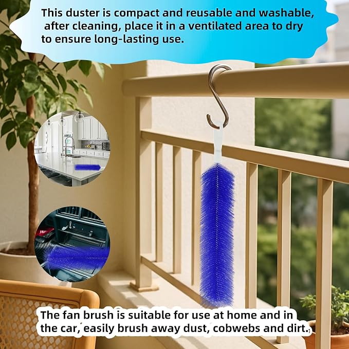 Fan Cleaning Brush, Bendable Fans Duster Fan Cleaner - Image 5