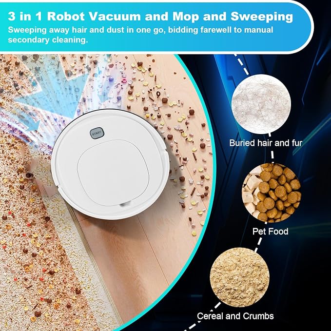 Robot Vacuum with Automatic dust Collection Base, Strong Suction, Robot Vacuum - Image 2