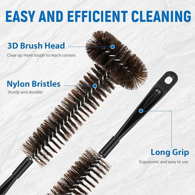 Garbage Disposal Cleaner Brush 2 Pack, Extra Long Handle - Image 4