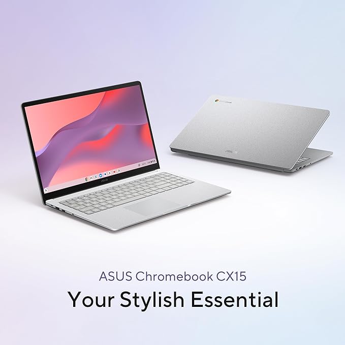 ASUS Chromebook CX15 Laptop, 15.6" FHD Anti-Glare Display, Intel Celeron N4500 - Image 2