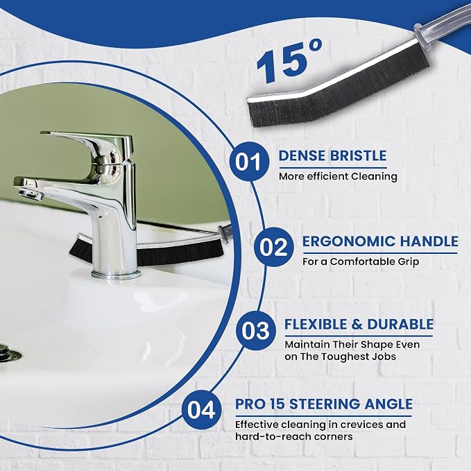 7Pcs Crevice Cleaning Brush, Toilet Brush, Used in Narrow Corner Tight Spaces - Image 7