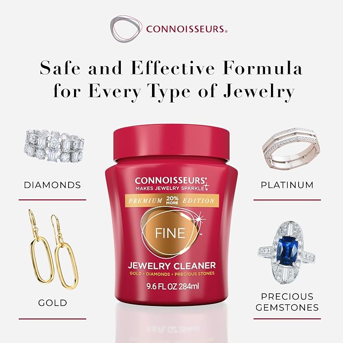 CONNOISSEURS Premium Edition Jewelry Cleaner, Value Size 9.6oz - Image 4