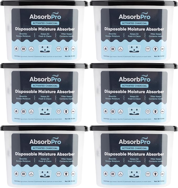 Moisture Absorber Tub with Activated Charcoal by AbsorbPro