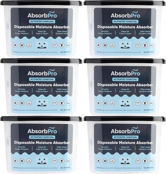 Moisture Absorber Tub with Activated Charcoal by AbsorbPro